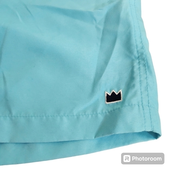 NWT Crown & Ivy Aqua Blue Swim Trunks, sz XXL - Picture 3 of 6